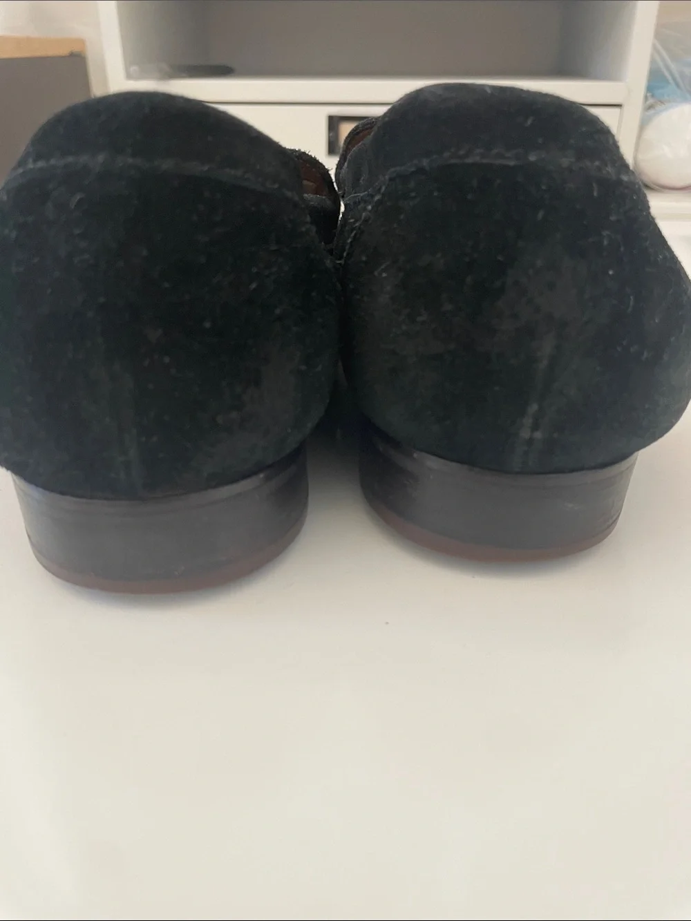 Tommy Bahama Black Suede Southshore Slip-On Loafers